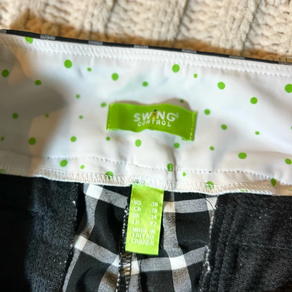 Swing Control Plaid Techno Checkered Golf Pants